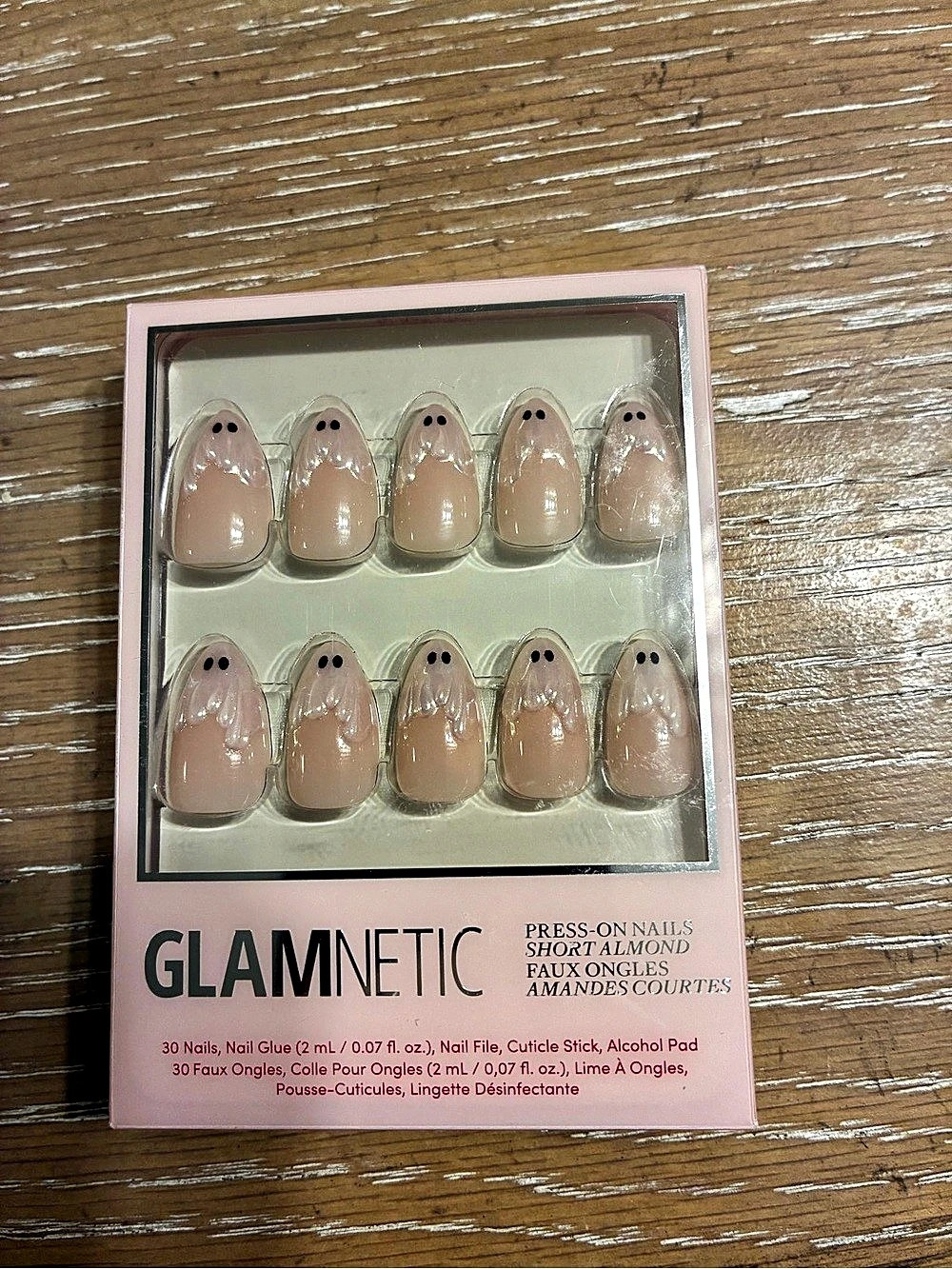 Glamnetic Ghost Besties Halloween Press-On Nails Short Almond Shape